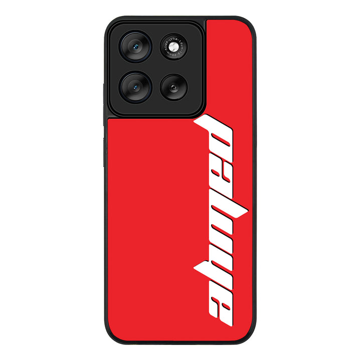 Custom Text, Vertical Name Phone Case - Motorola