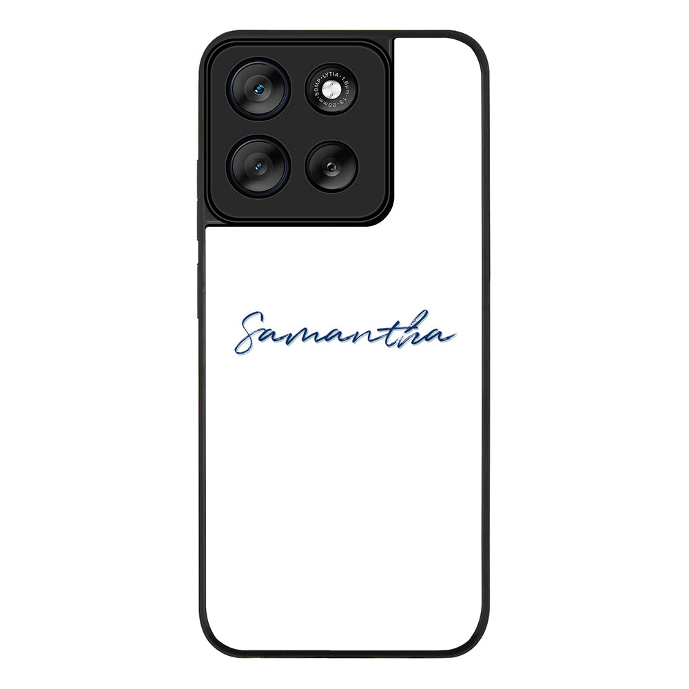 Custom Text, My Name Phone Case - Motorola