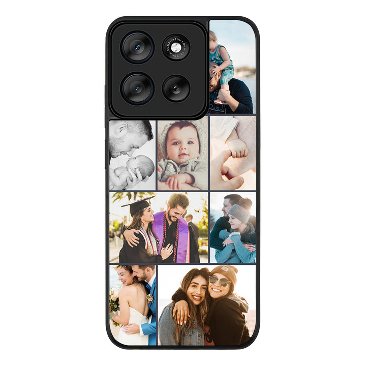 Personalised Photo Collage Grid Phone Case - Motorola
