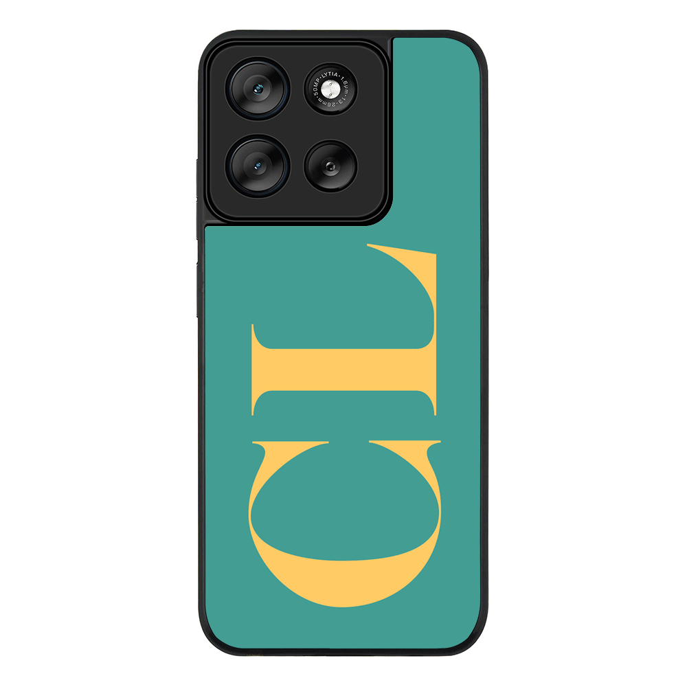 Personalized Monogram Large Initial 3D Shadow Text, Phone Case - Motorola