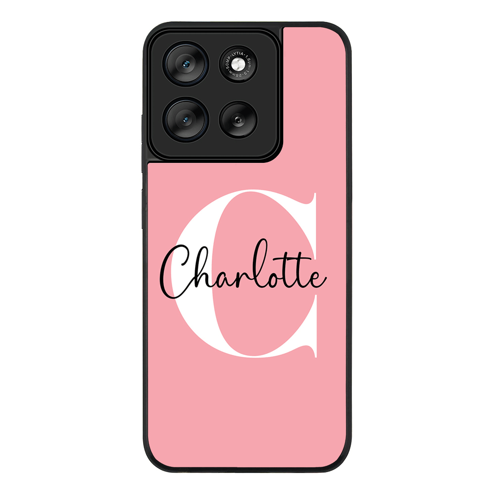 Custom Monogram Large Initial Name & Letter, Phone Case - Motorola
