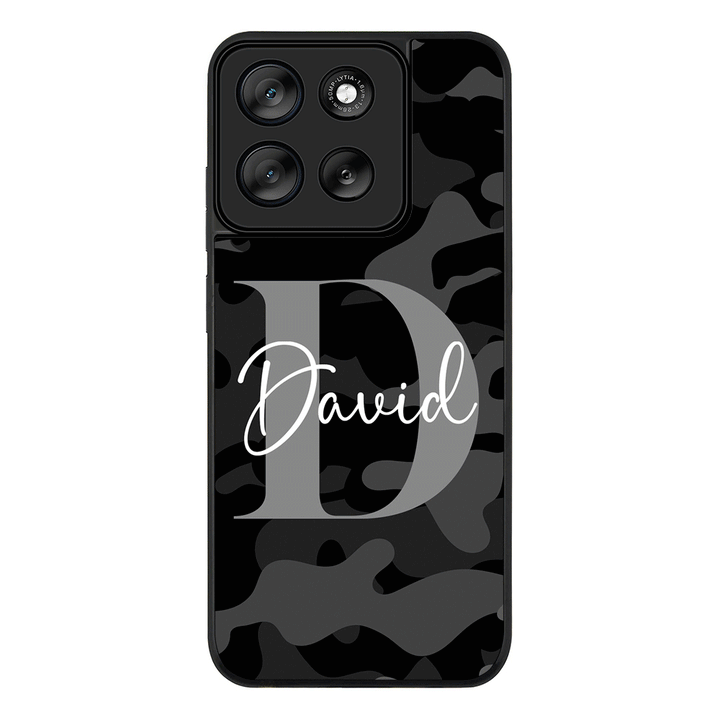 Personalized Name Camouflage Military Camo Phone Case - Motorola