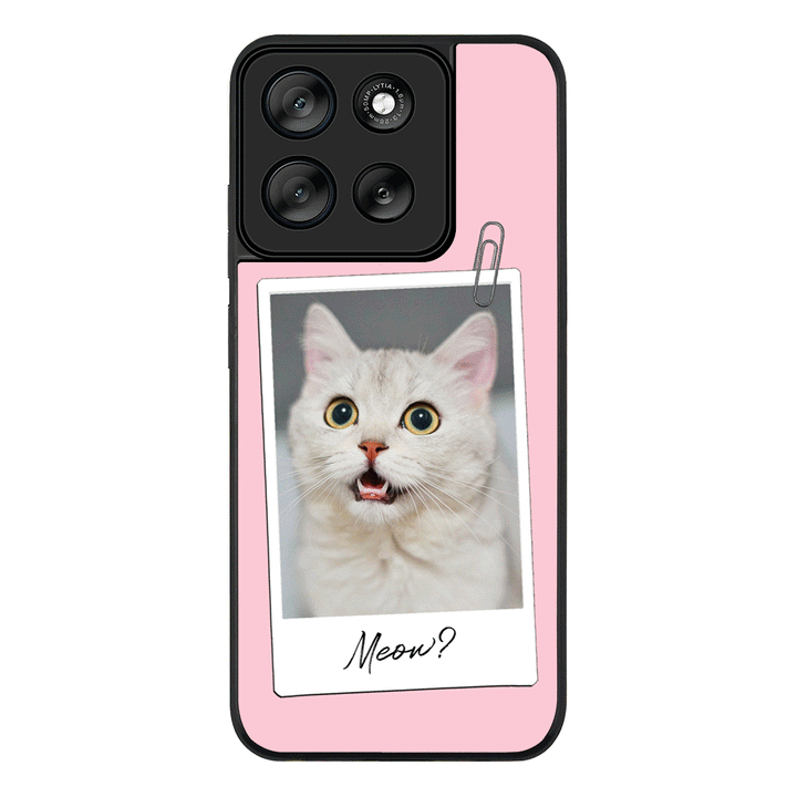 Polaroid Photo Pet Cat, Phone Case - Motorola