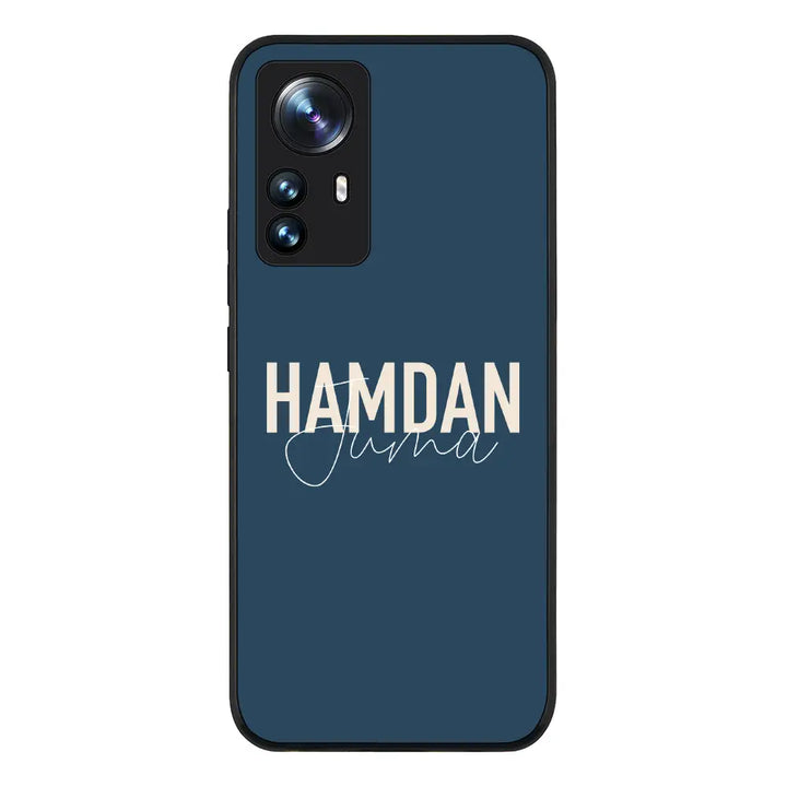 Xiaomi 12 Lite Rugged Black Personalized Name Horizontal, Phone Case - Xiaomi - Stylizedd.com