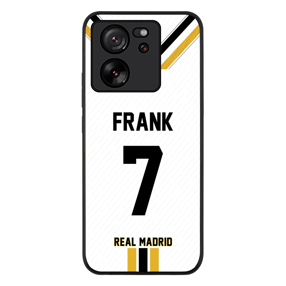 Xiaomi 13T / 13T Pro / Rugged Black Phone Case Personalized Football Clubs Jersey Phone Case Custom Name & Number - Xiaomi - Stylizedd