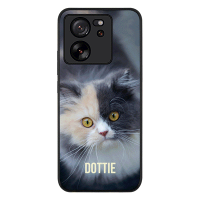 Personalized Pet Cat Phone Case - Xiaomi - 13T / Pro / Rugged Black - Stylizedd