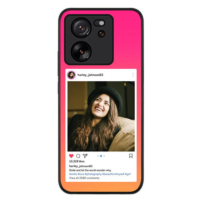 Xiaomi 13T / 13T Pro / Rugged Black Custom Photo Instagram Post Template, Phone Case - Xiaomi - Stylizedd.com