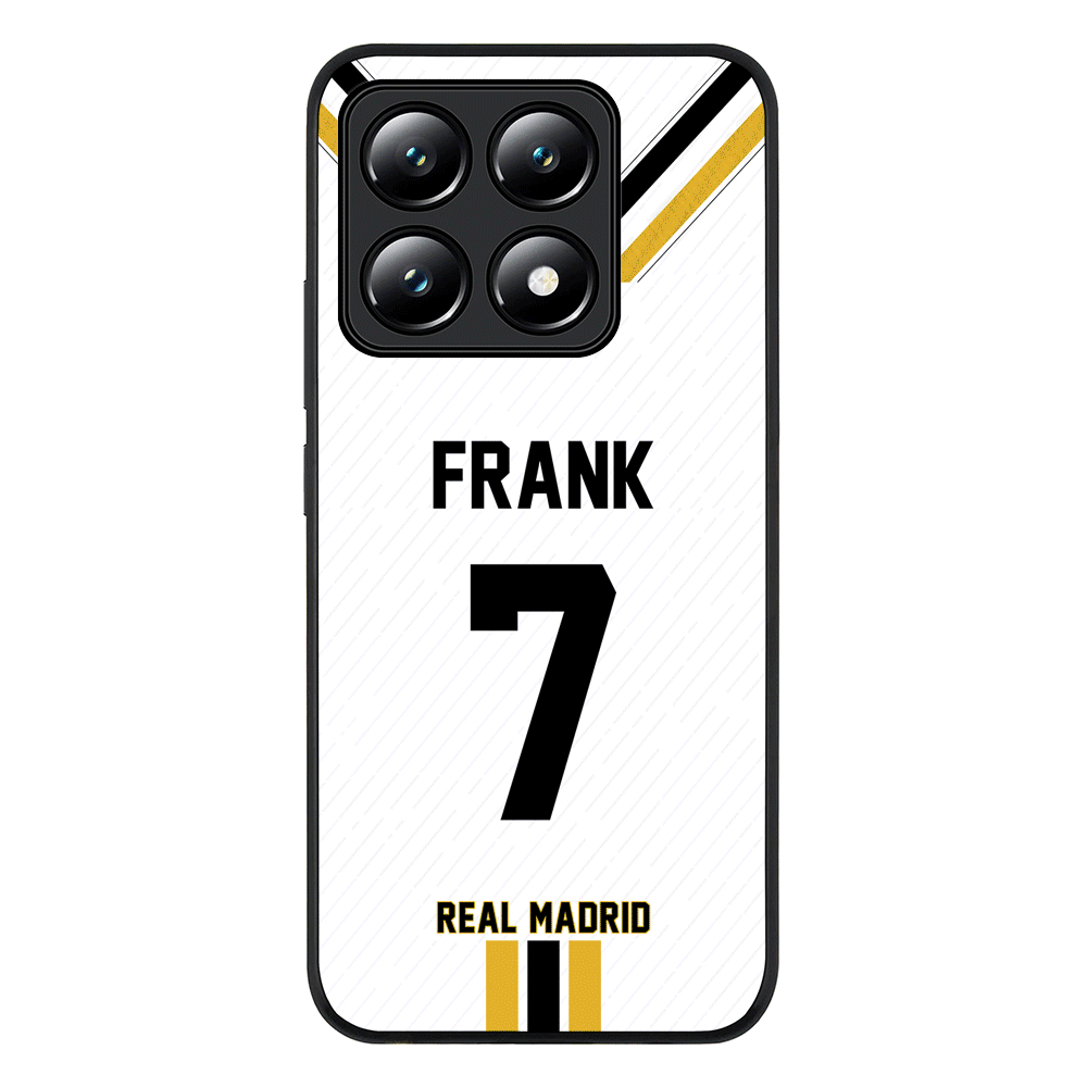 Personalized Football Clubs Jersey Phone Case Custom Name & Number - Xiaomi - 14T / Rugged Black