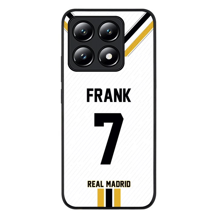 Personalized Football Clubs Jersey Phone Case Custom Name & Number - Xiaomi - 14T / Rugged Black