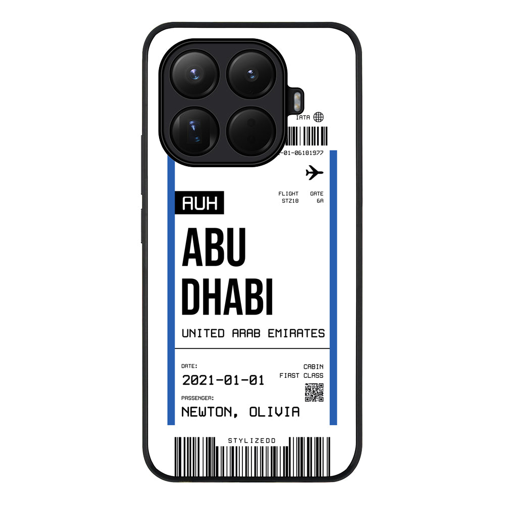 Custom Flight Boarding Pass Ticket Phone Case - Xiaomi