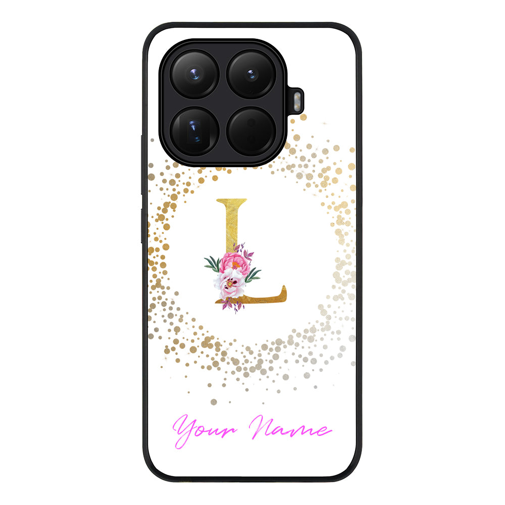 Floral Initial Phone Case - Xiaomi