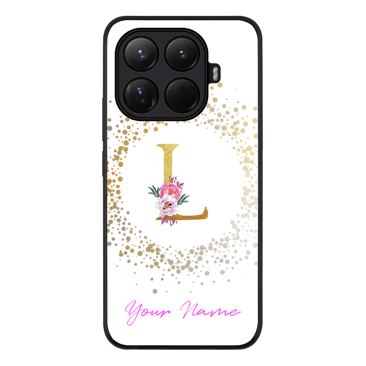 Floral Initial Phone Case - Xiaomi