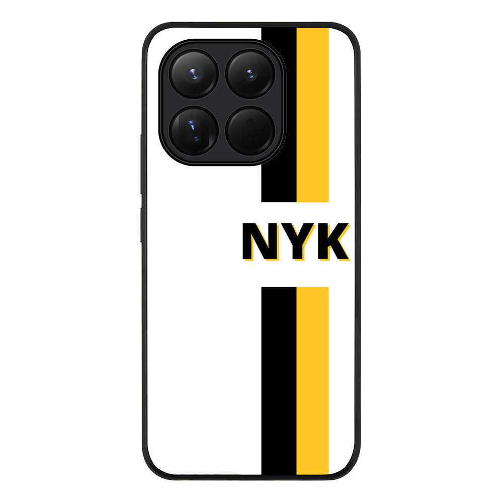 Custom Striped Monogram Phone Case - Xiaomi
