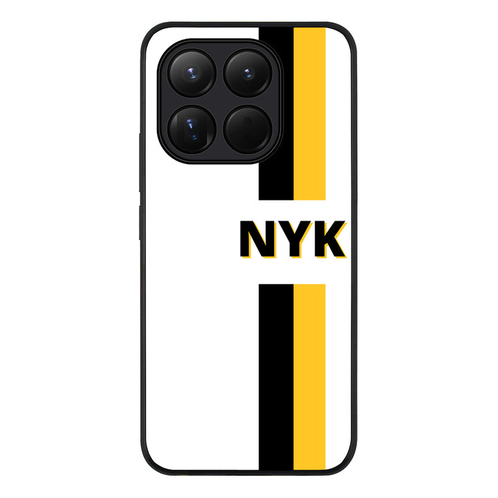 Custom Striped Monogram Phone Case - Xiaomi