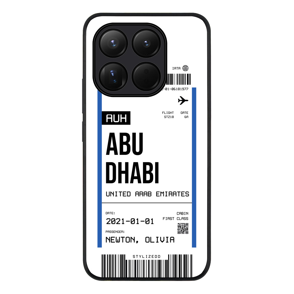 Custom Flight Boarding Pass Ticket Phone Case - Xiaomi