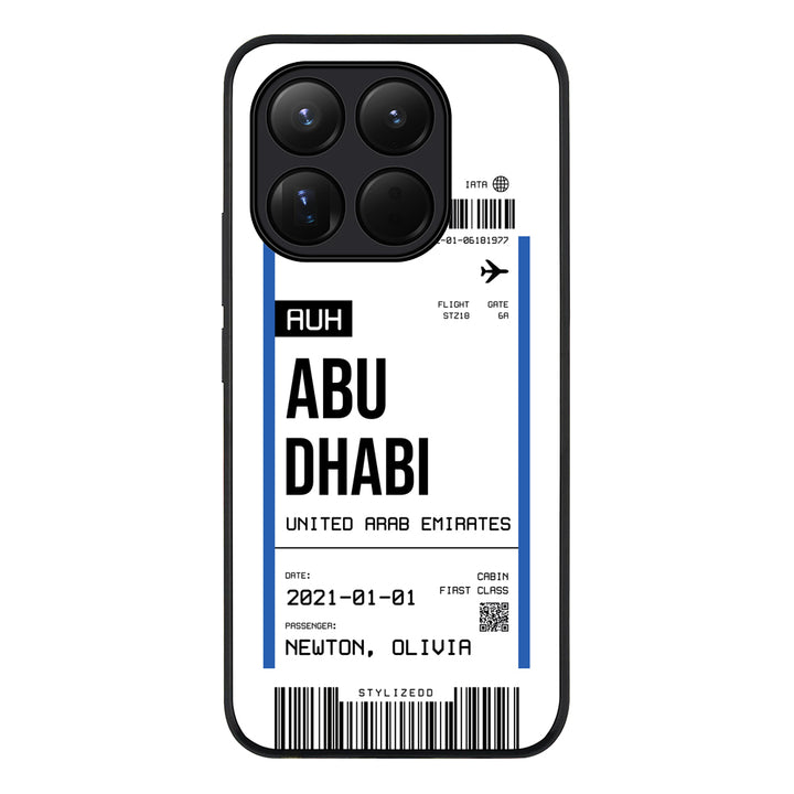Custom Flight Boarding Pass Ticket Phone Case - Xiaomi
