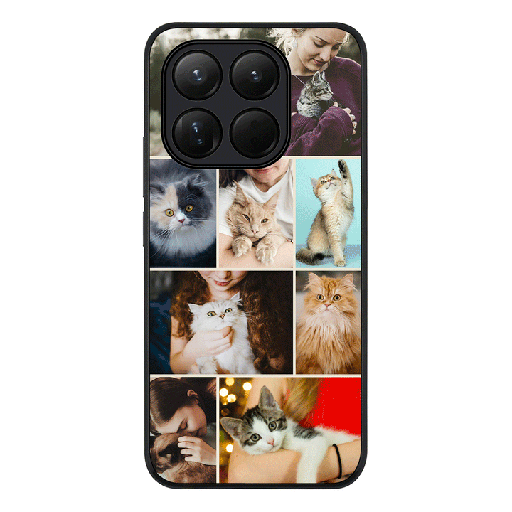 Personalised Photo Collage Grid Pet Cat, Phone Case - Xiaomi