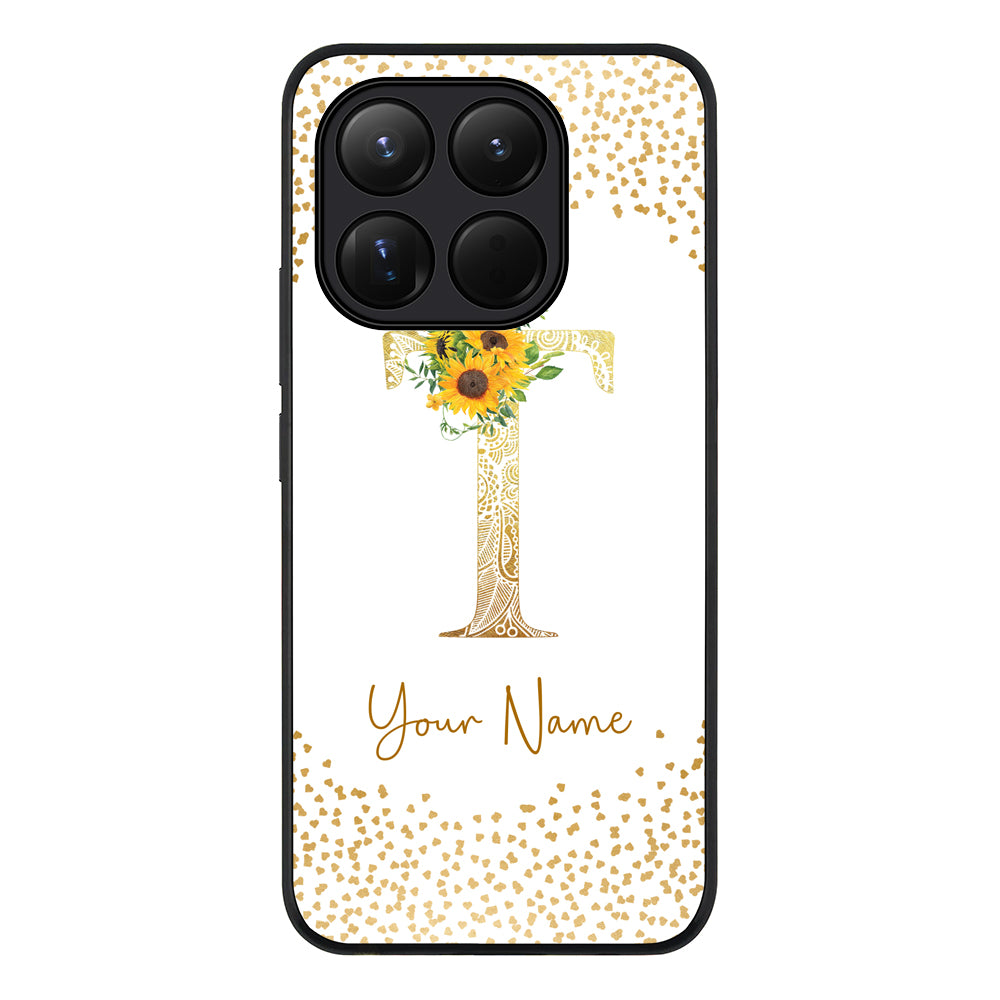 Floral Mandala Initial Phone Case - Xiaomi