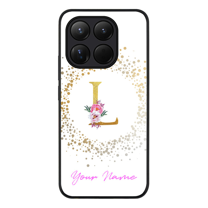 Floral Initial Phone Case - Xiaomi