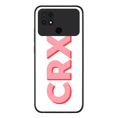 Poco C40 Rugged Black Personalized Monogram Initial 3D Shadow Text Phone Case - Poco - Stylizedd.com