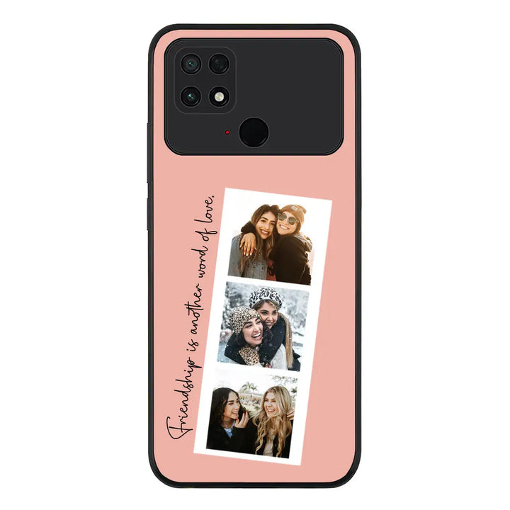 Custom Photo Strip Polaroid Style Phone Case - Poco - C40 / Rugged Black - Stylizedd