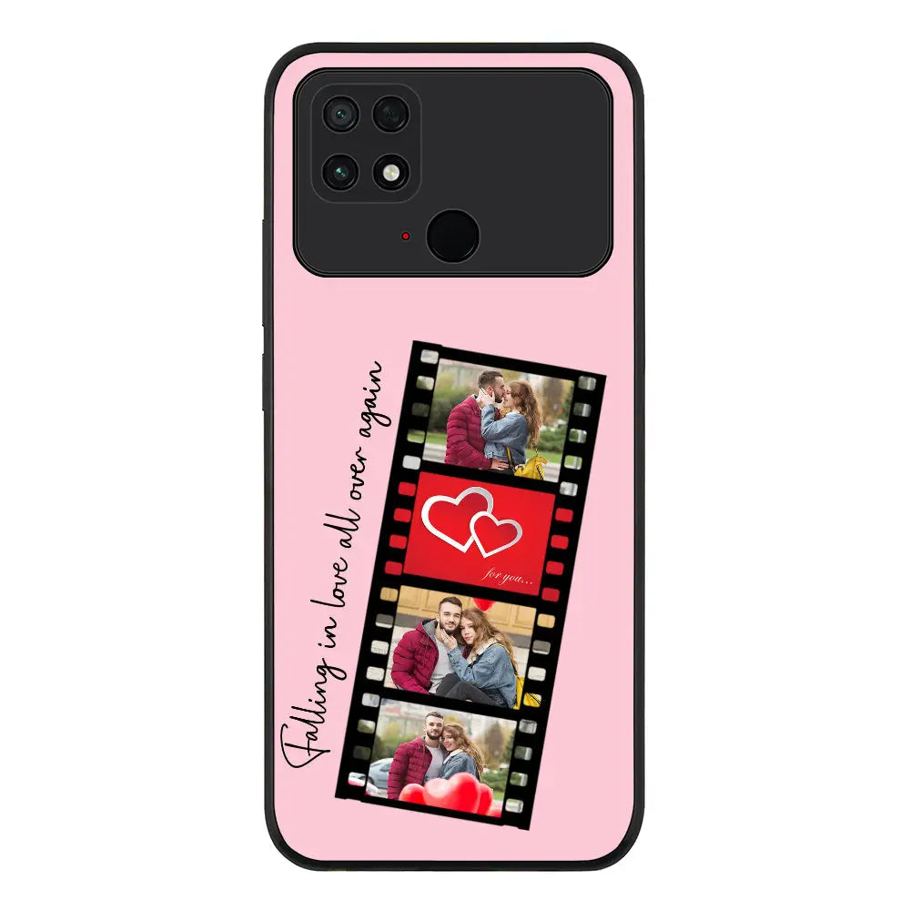 Poco C40 / Rugged Black Phone Case Custom Valentine Photo Film Strips, Phone Case - Poco - Stylizedd