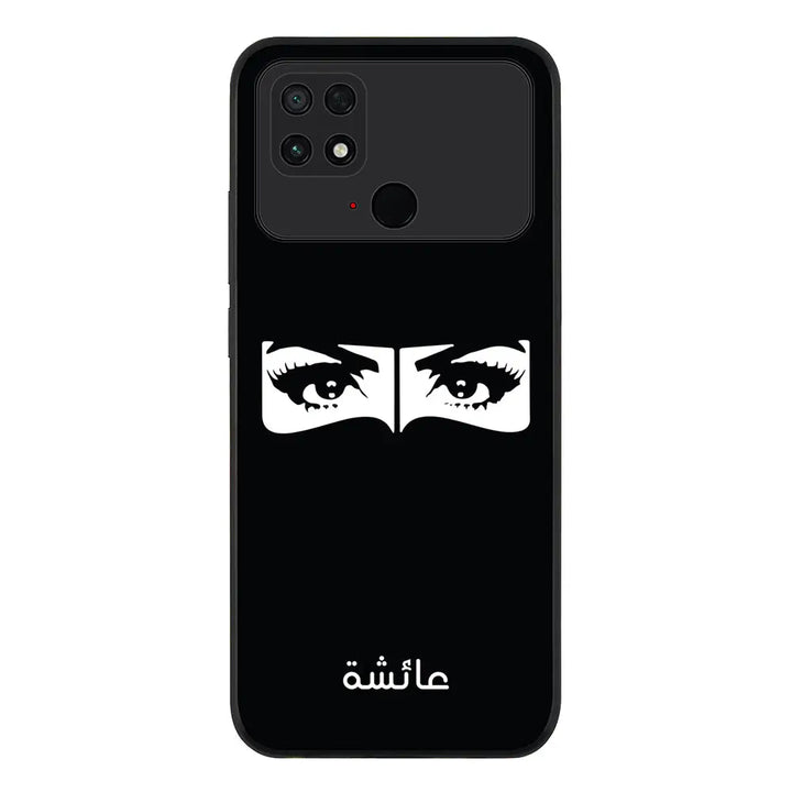 Poco C40 / Rugged Black Custom Name Niqabi Eye, Phone Case - Poco - Stylizedd.com