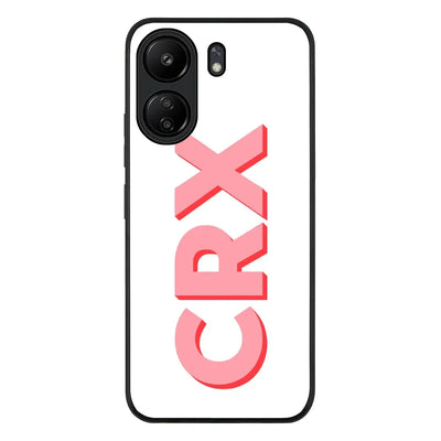 Poco C65 / Rugged Black Phone Case Personalized Monogram Initial 3D Shadow Text Phone Case - Poco - Stylizedd