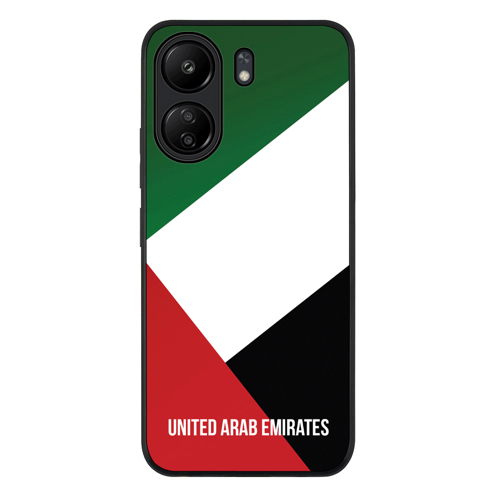 Personalized UAE United Arab Emirates Phone Case - Poco - C65 / Rugged Black - Stylizedd