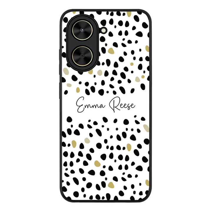 Pebble Multi Color Custom Text My Name Phone Case - Poco - C71 / Rugged Black - Stylizedd