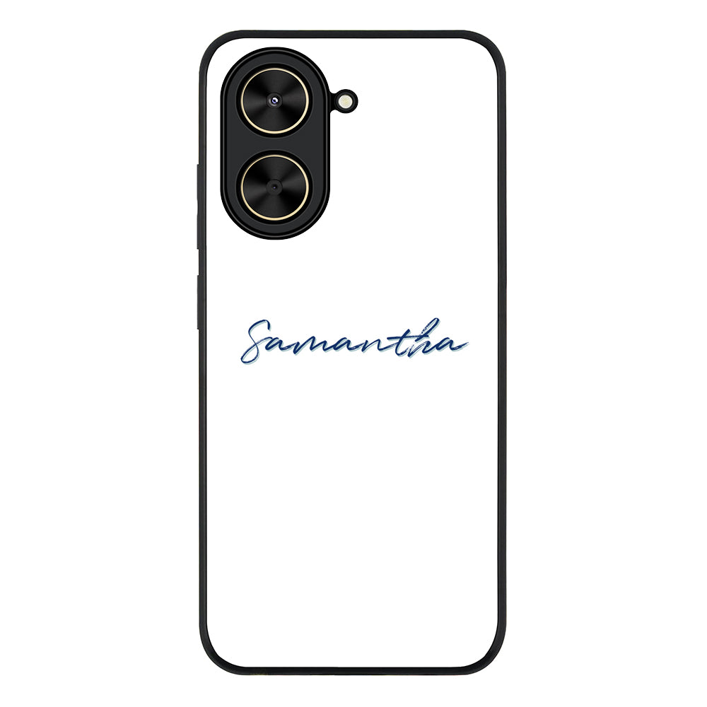 Redmi A5 4G / Rugged Black Custom Text, My Name Phone Case - Redmi - Stylizedd.com