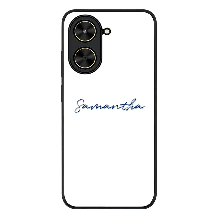 Redmi A5 4G / Rugged Black Custom Text, My Name Phone Case - Redmi - Stylizedd.com