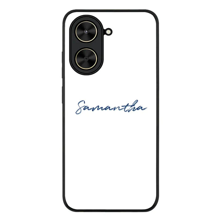 Custom Text My Name Phone Case - Poco - C71 / Rugged Black - Stylizedd