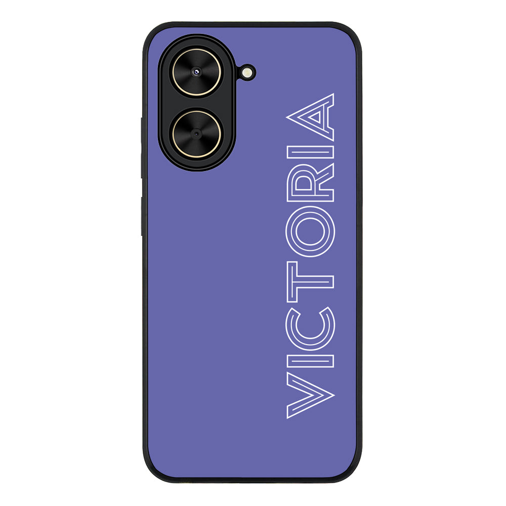 Redmi A5 4G / Rugged Black Personalized Name, Custom Phone Case - Redmi - Stylizedd.com