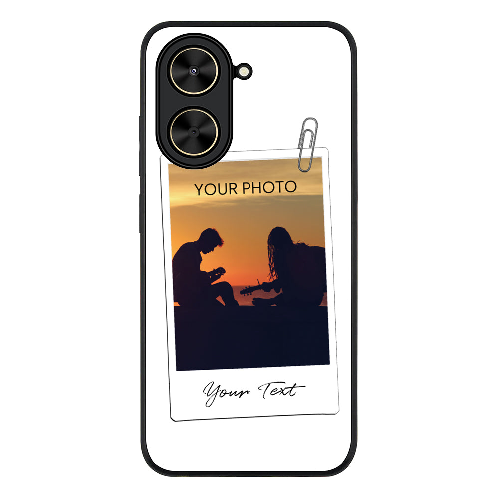 Redmi A5 4G / Rugged Black Polaroid Photo Phone Case - Redmi - Stylizedd.com