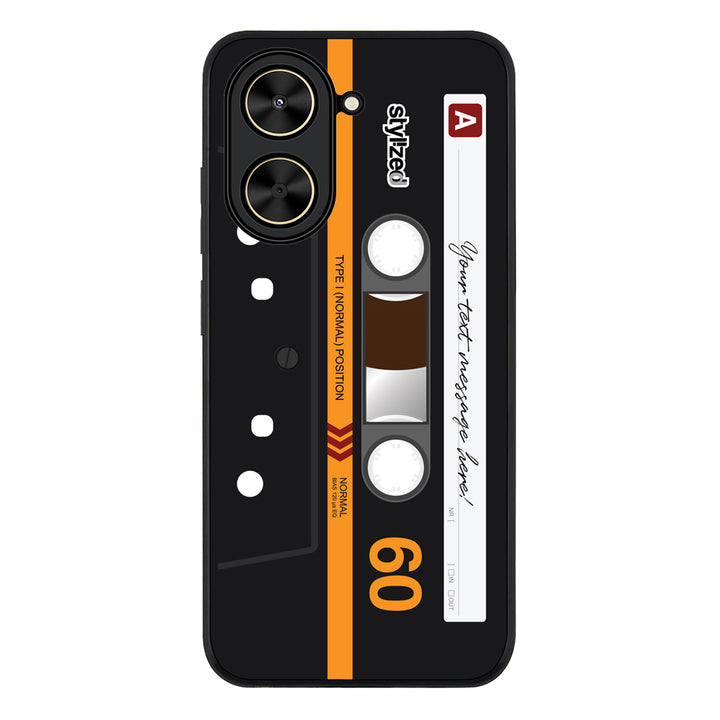 Redmi A5 4G / Rugged Black Custom Retro Cassette Tape Phone Case - Redmi - Stylizedd.com
