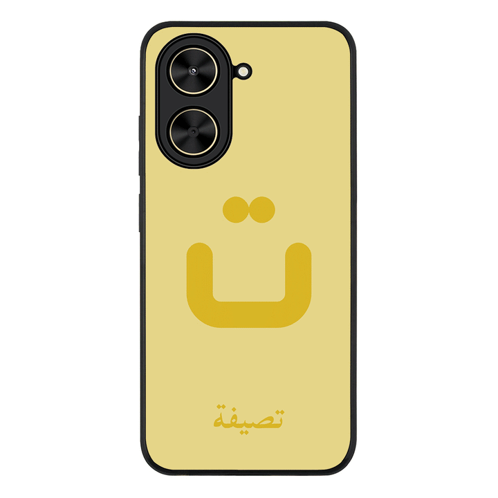 Redmi A5 4G / Rugged Black Custom Arabic Alphabet Letters, Phone Case - Redmi - Stylizedd.com