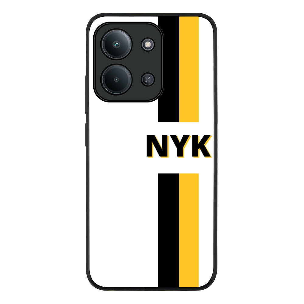 Custom Striped Monogram Phone Case - Poco