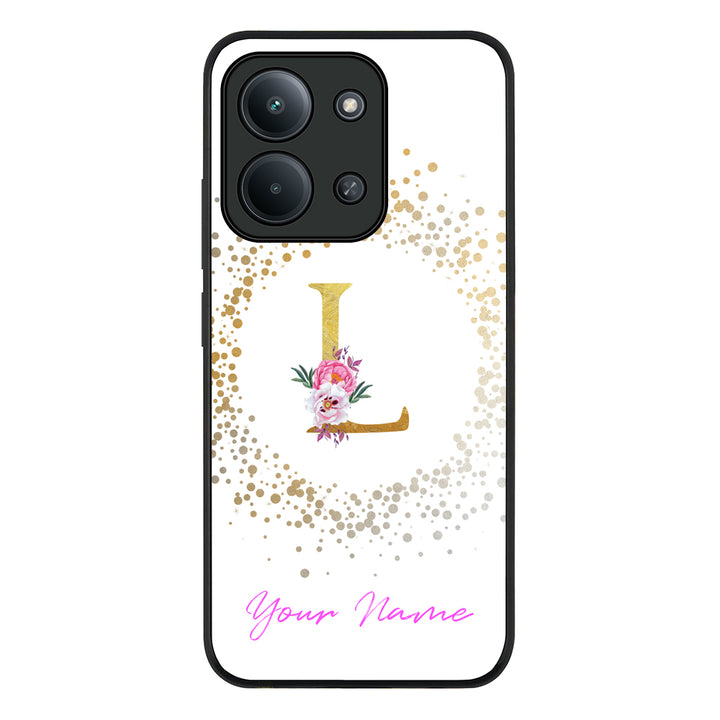 Floral Initial Phone Case - Poco