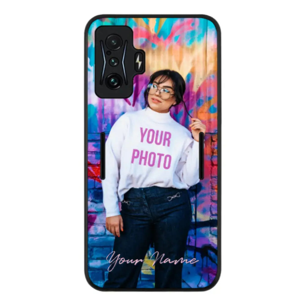 Poco F4 GT 5G / Rugged Black Phone Case Custom Photo, My Style Phone Case - Poco - Stylizedd