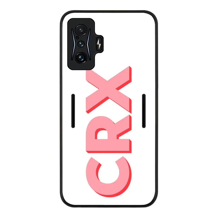 Redmi K50 Gaming / Rugged Black Personalized Monogram Initial 3D Shadow Text Phone Case - Redmi - Stylizedd.com