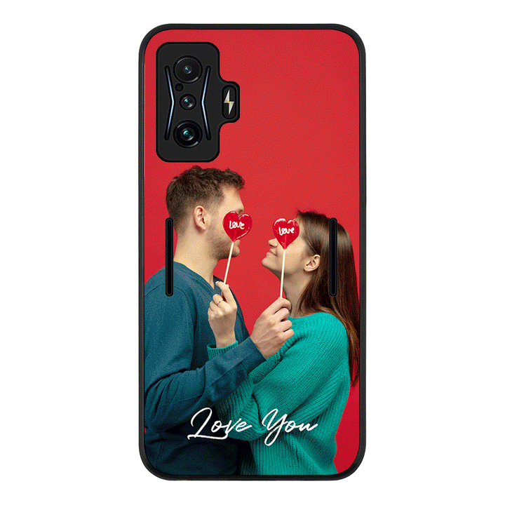Redmi K50 Gaming / Rugged Black Custom Photo Valentine, Phone Case - Redmi - Stylizedd.com
