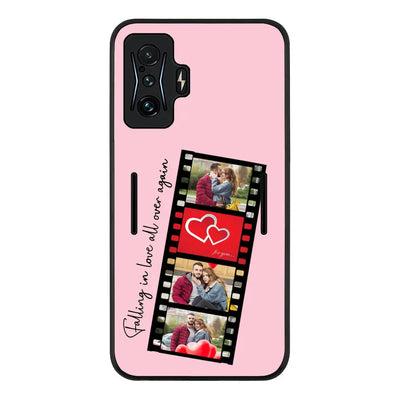 Poco F4 GT 5G / Rugged Black Phone Case Custom Valentine Photo Film Strips, Phone Case - Poco - Stylizedd