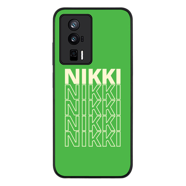 Redmi K60 / Redmi K60 Pro / Rugged Black Repeated Monogram Phone Case - Redmi - Stylizedd.com
