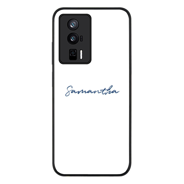 Redmi K60 / Redmi K60 Pro / Rugged Black Custom Text, My Name Phone Case - Redmi - Stylizedd.com