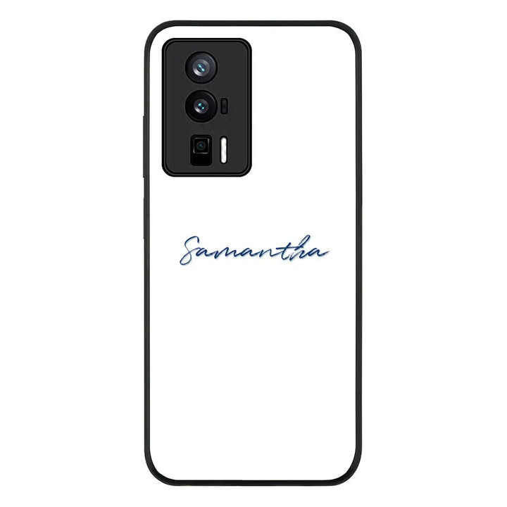 Redmi K60 / Redmi K60 Pro / Rugged Black Custom Text, My Name Phone Case - Redmi - Stylizedd.com