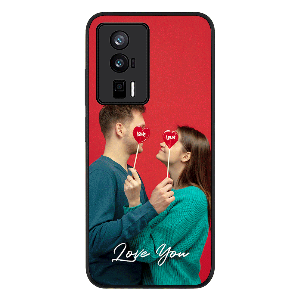 Redmi K60 / Redmi K60 Pro / Rugged Black Custom Photo Valentine, Phone Case - Redmi - Stylizedd.com