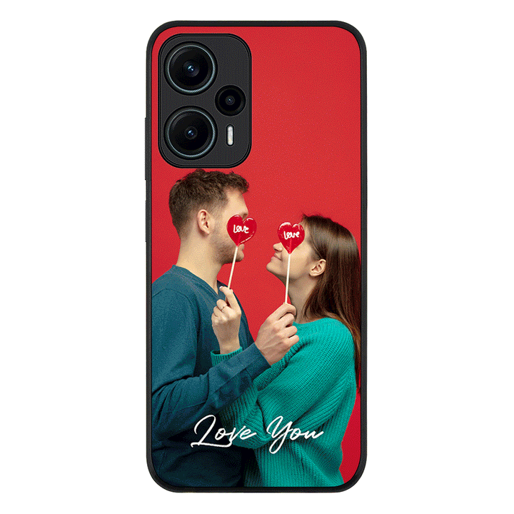 Redmi Note 12 Turbo 5G / Rugged Black Custom Photo Valentine, Phone Case - Redmi - Stylizedd.com