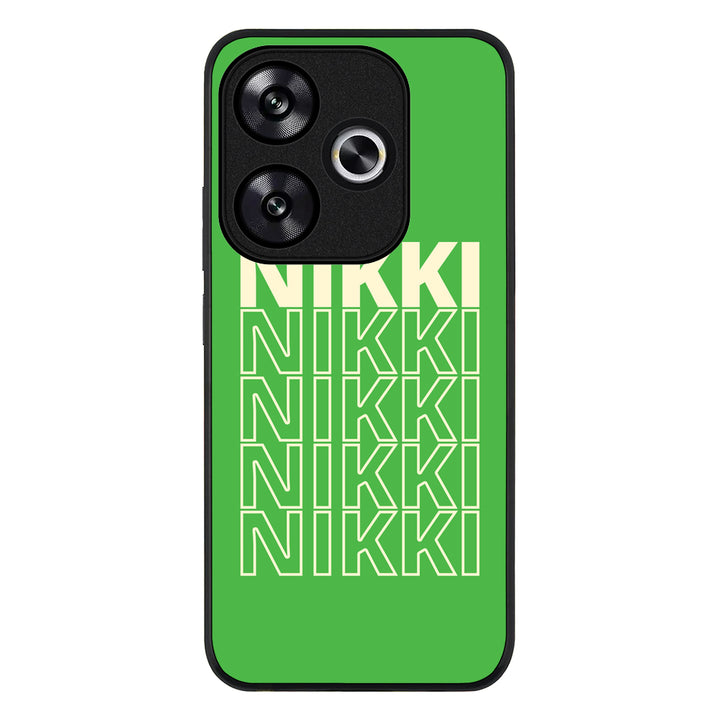 Redmi Turbo 3 / Rugged Black Repeated Monogram Phone Case - Redmi - Stylizedd.com
