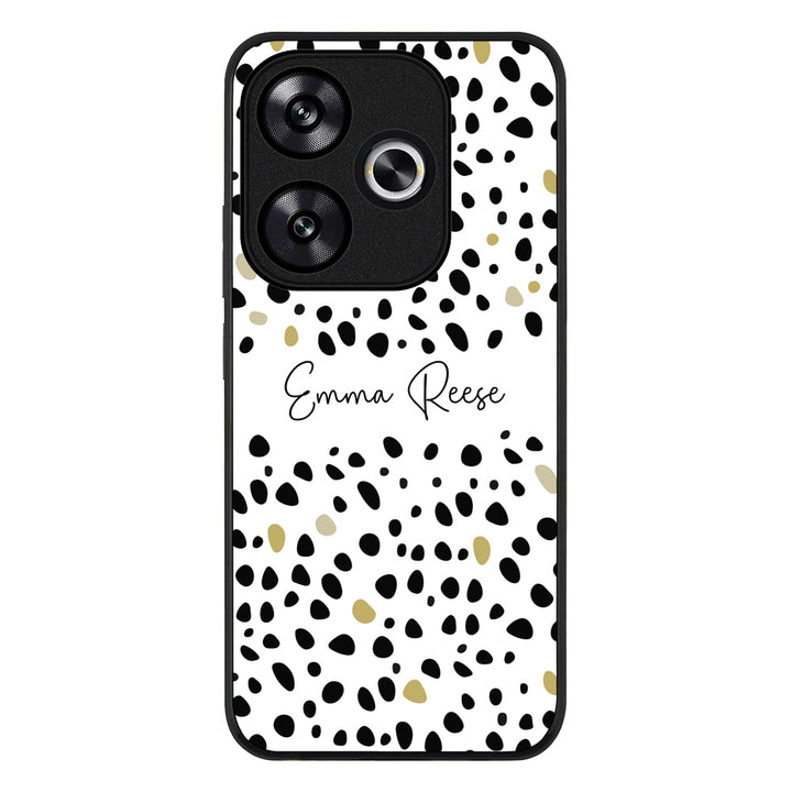 Redmi Turbo 3 / Rugged Black Pebble Multi Color Custom Text, My Name Phone Case - Redmi - Stylizedd.com